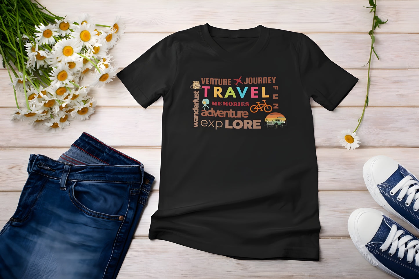 Travel Collage - Boyfriend T-shirt