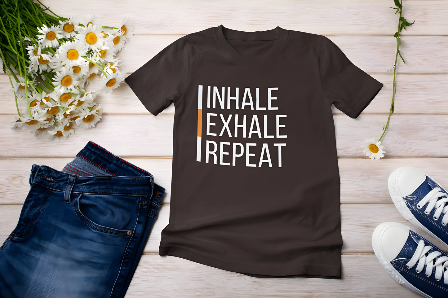 Inhale Exhale Repeat - Boyfriend T-shirt