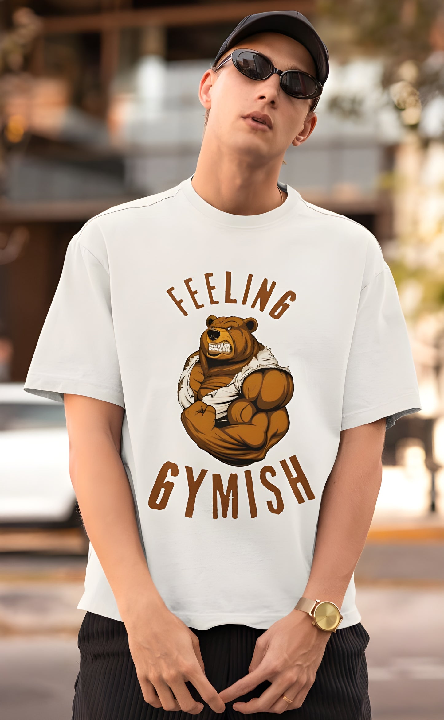 Feeling Gymish - Men Oversized T-shirt