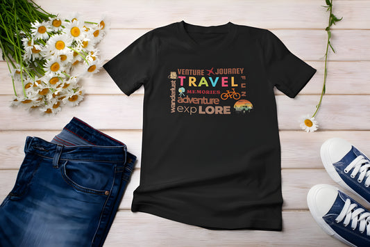 Travel Collage - Boyfriend T-shirt