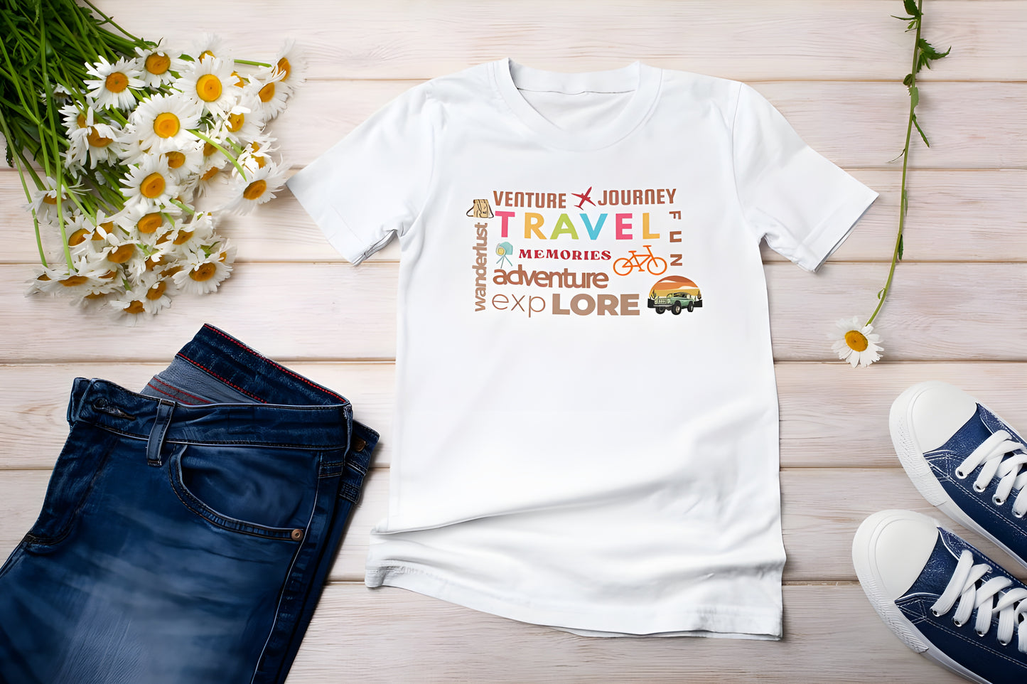 Travel Collage - Boyfriend T-shirt