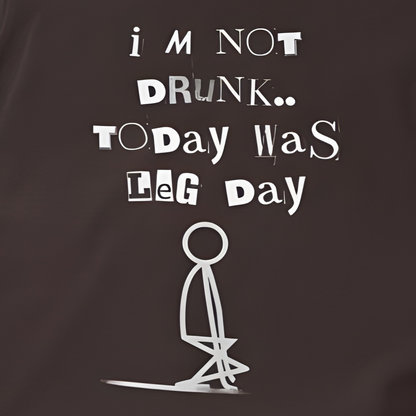 I am not Drunk, Today was Leg Day - Boyfriend T-shirt