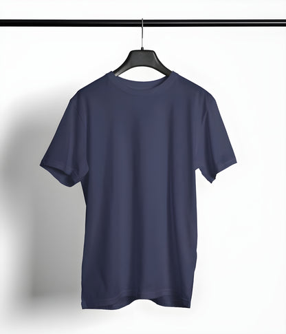 Boyfriend T-shirt Solid Navy Blue