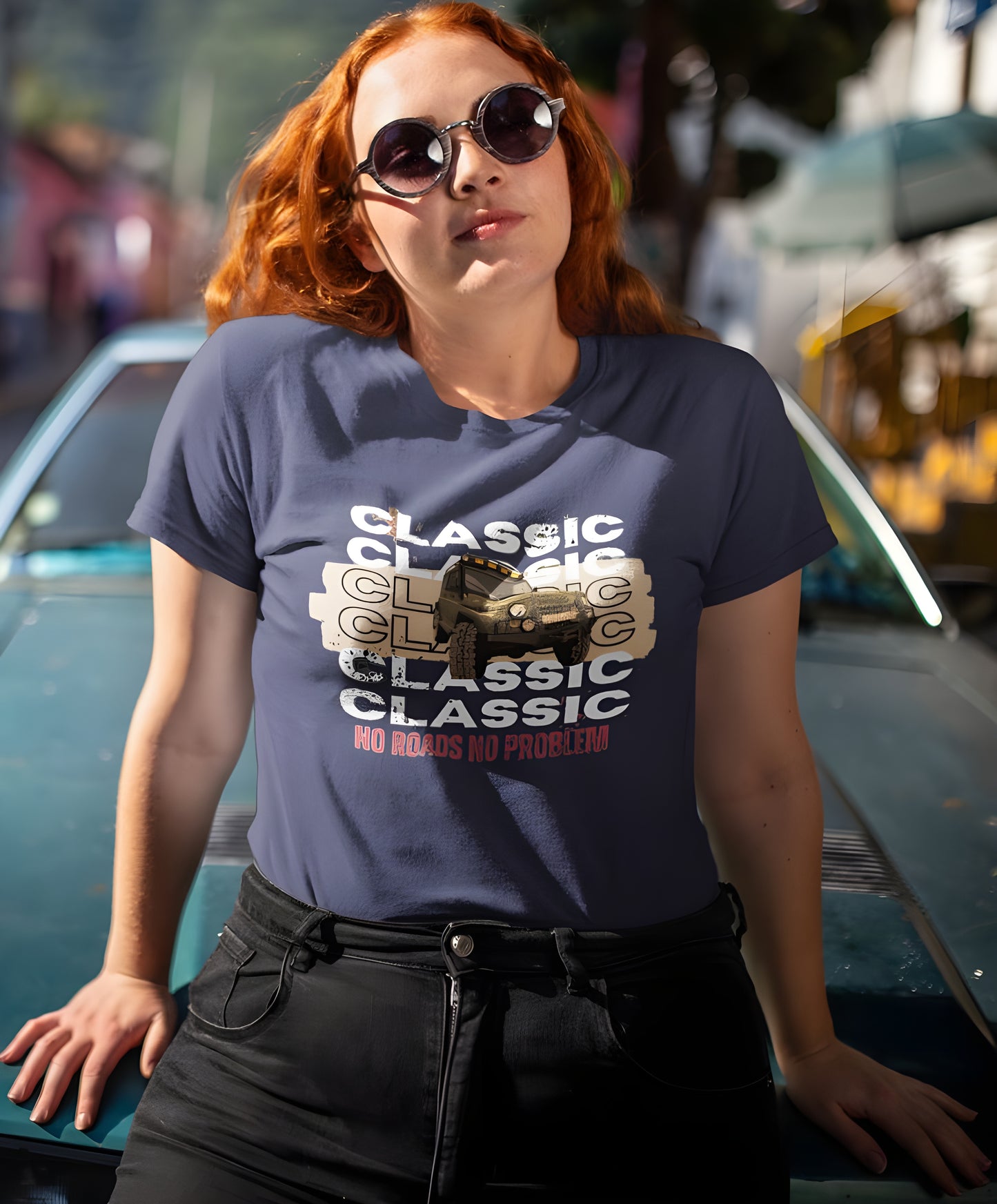 No Roads No Problem - Boyfriend T-shirt